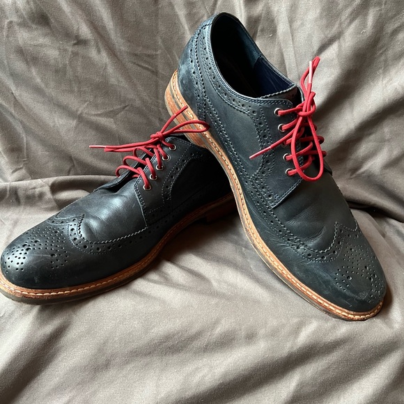 Cole Haan Shoes Cole Haan Mens Dress Shoes Size 2 Dark Blue Leather